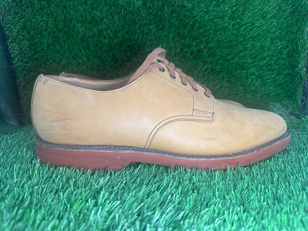 Crockett & Jones Bermuda Derby Dress Shoes Mens 9D Brown Leather Business Career